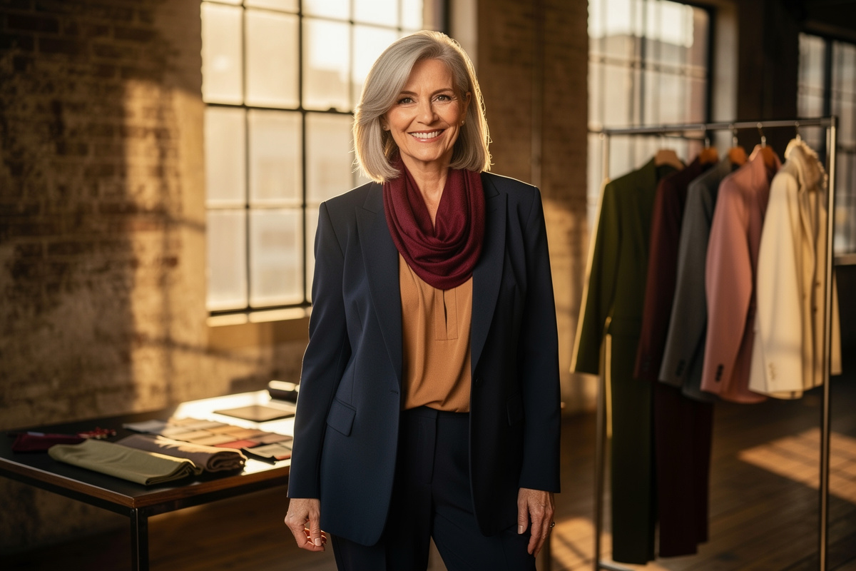 Colorimétrie femme 50 ans : trouvez vos couleurs idéales