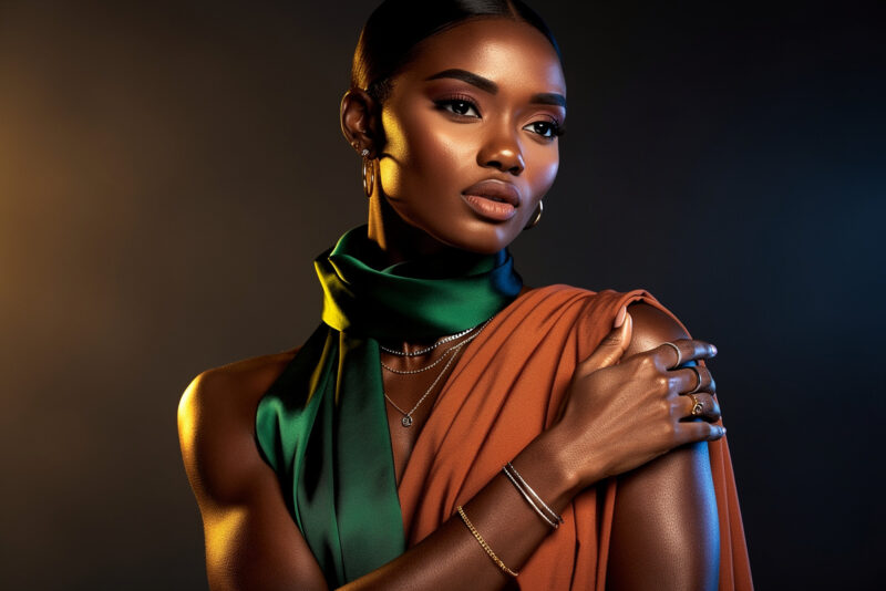 Colorimétrie pour femme à la peau mate : les couleurs idéales