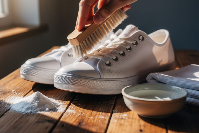 Comment nettoyer vos baskets blanches sans les abîmer