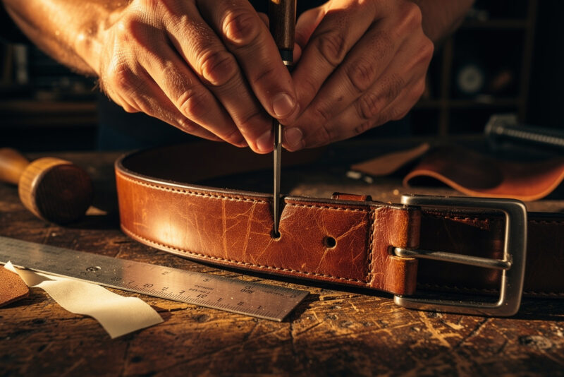 Ceinture trop grande : faire un trou propre sans emporte-pièce