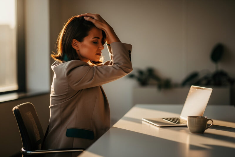 Comment détendre ses trapèzes au bureau en toute discrétion