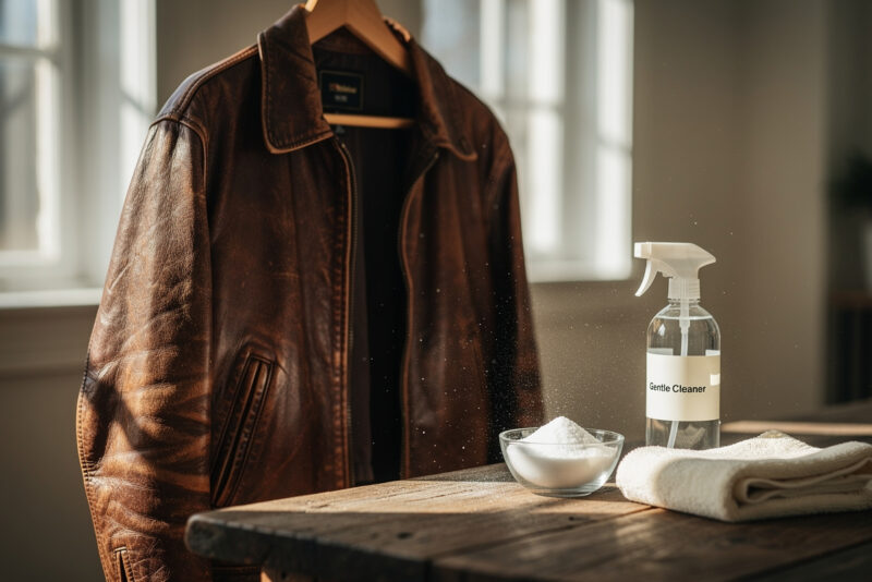 Comment enlever l'odeur de friperie sur un vêtement en cuir