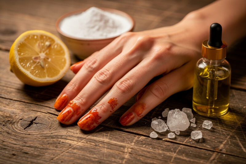 Comment enlever une tache de henné sur les ongles ?