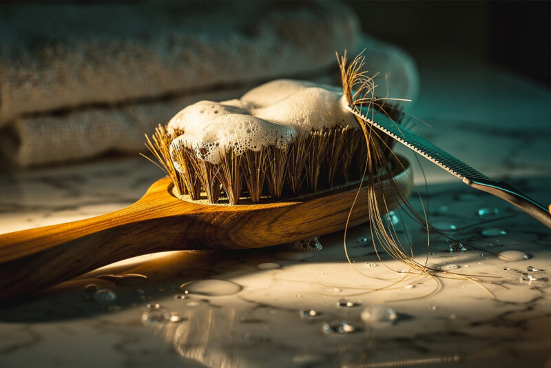 Comment nettoyer une brosse à cheveux en poils de sanglier ?