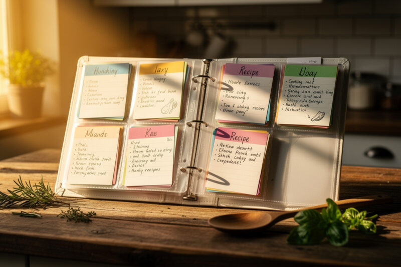 Comment organiser ses recettes de cuisine sur papier ?