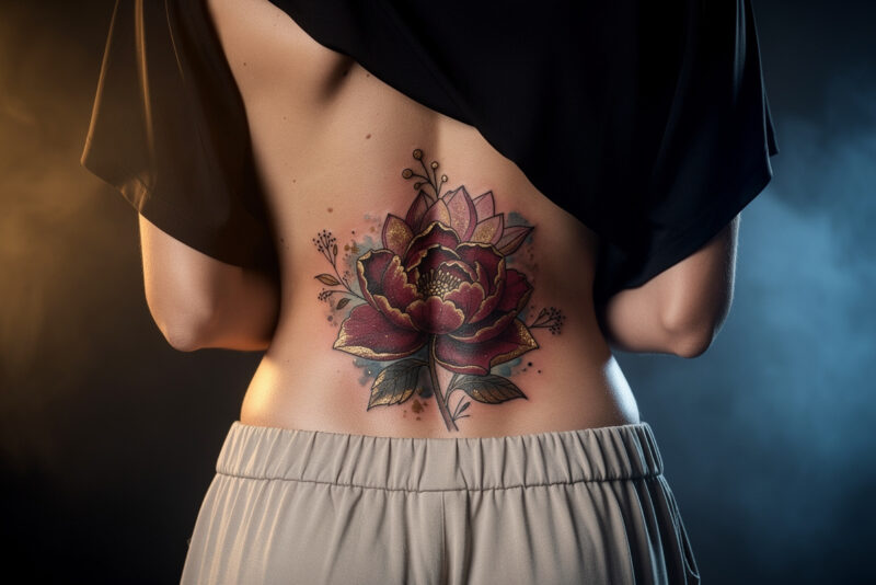 Tatouage de fleur dans le bas du dos : guide complet