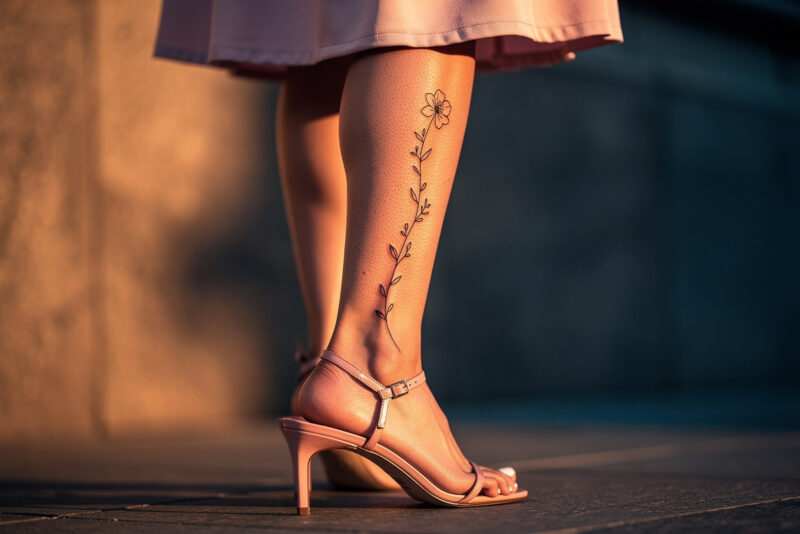 Tout savoir sur le tatouage derrière le mollet pour femme